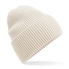 Winter hat - MOD. B384R:Oatmeal, 52% polyester / 47% acrylic / 1% elastane, One Size